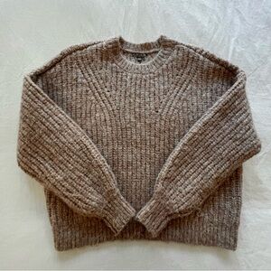 Lilla P Airspun Fluff Ribbed Pullover Sweater